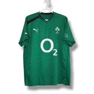 Ireland Rugby IRFU Puma Jersey Green Size L